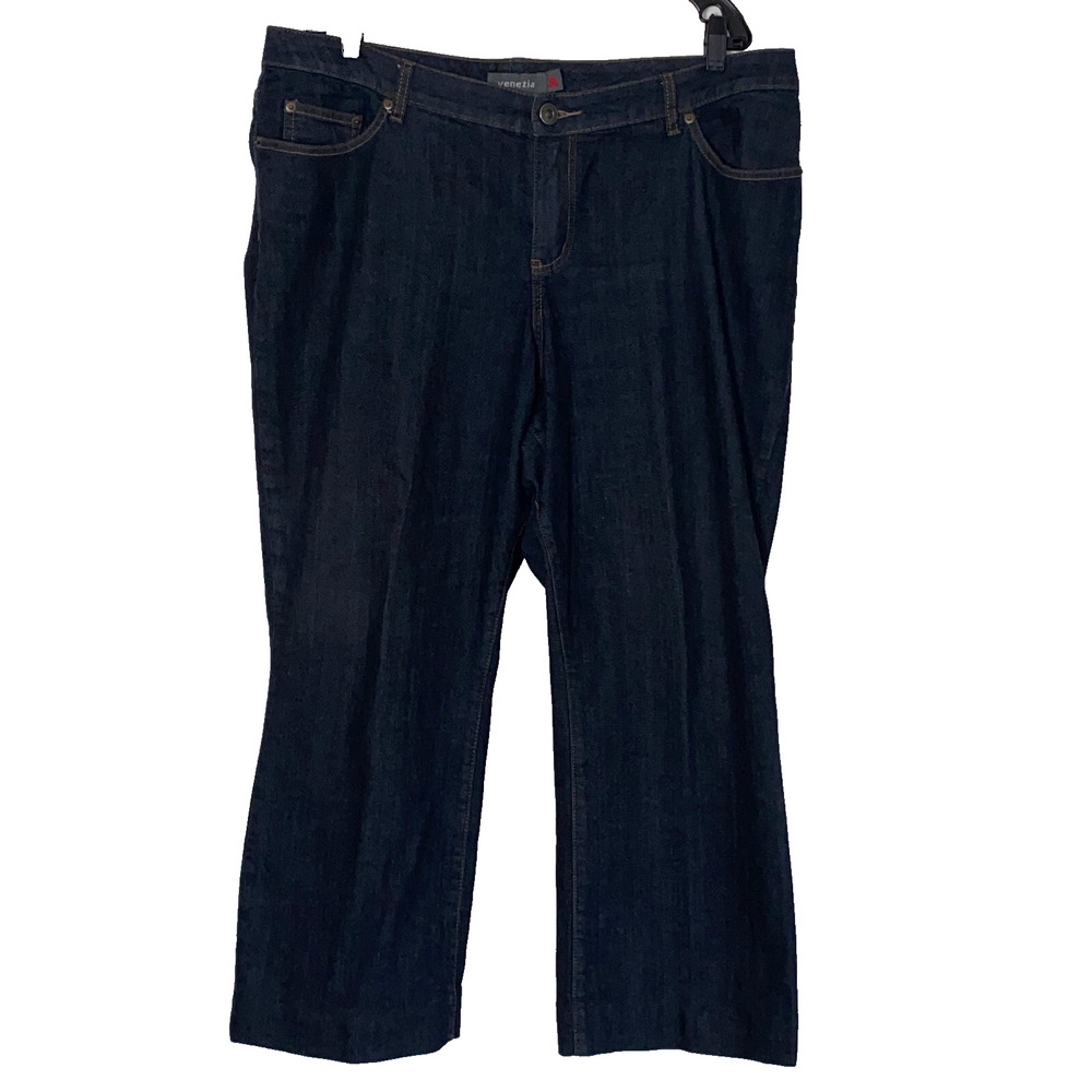 Venezia Bootcut Jeans Womens Size 4 Blue Petite Stretch